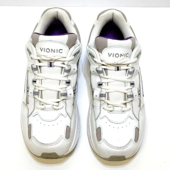 Vionic 23Walk Walking Sneakers Leather / Mesh Upper Womens 10 Vio-Motion footbed - Picture 4 of 11